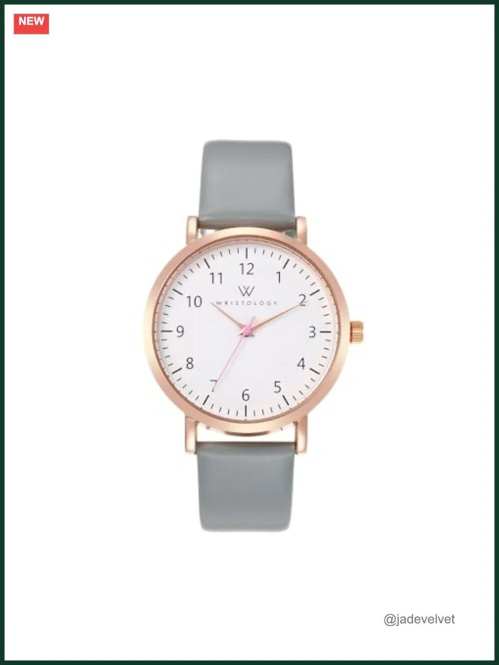 Women's 38mm Analog Leather Strap Watch with Second Hand - Easy to Read